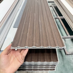 Pannelli Decorativi a Onde Scanalate <span class=keywords><strong>in</strong></span> WPC Impermeabili per Pareti <span class=keywords><strong>TV</strong></span> Moderne e Decorazione d'Interni - Product Image 4