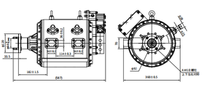 Factory Customized 540v Power 120kw Motor <b>Kit</b> for 4.5-6T Logistics Truck - Product Image 2