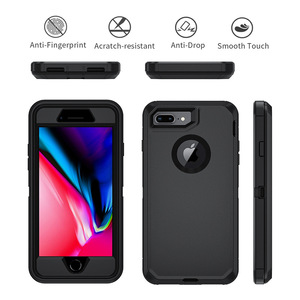 Ốp chống sốc 3 trong 1 cho iPhone 5S/7plus/8plus-Vỏ bảo vệ chống bụi tích hợp, chống nước (bán buôn) - Product Image 2