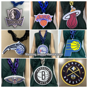 <span class=keywords><strong>Collier</strong></span> chaîne avec logo de l'équipe de basketball des <span class=keywords><strong>Philadelphia</strong></span> 76ers des États-Unis, pour fans, mode hip-hop, en mousse EVA 3D, vente en gros - Product Image 5