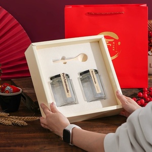 Boîte cadeau de luxe en verre pour poires avec couvercle, emballage personnalisé en gros pour poires d'automne de qualité supérieure - Product Image 3