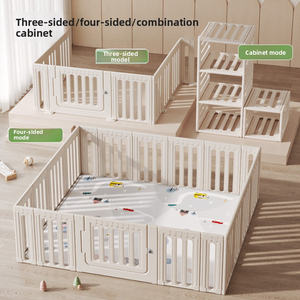 Corralito Plegable para Bebés con Tapete y Puerta de Seguridad, Área de Juegos Interior para Bebés y Niños Pequeños, Barrera de Actividades Portátil para el Hogar - Product Image 3