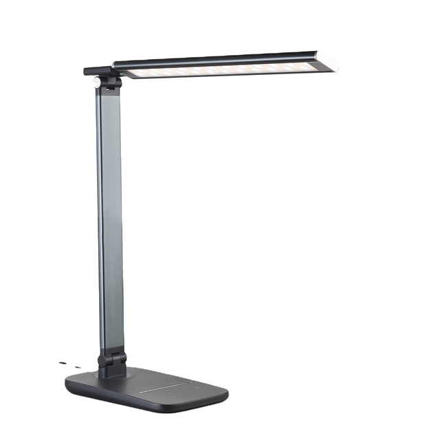 Modern Smart DC Rechargeable PC Table Rectangular Shade Small Indoor Aluminum Touch Control Night Bedside Light Decor Living