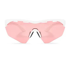 2022 Hot Selling Solid White Big Frame Bike Sunglasses Cycling Outdoor Eyewear Windproof UV400 Sports Sun Glasses
