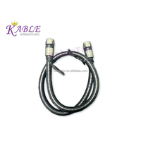 Cable Coaxial KableTex RG6 con Conector F de Cuádruple Blindaje, 50 Ohm, Multimedia, Comunicación CCS, Hecho en Zhejiang