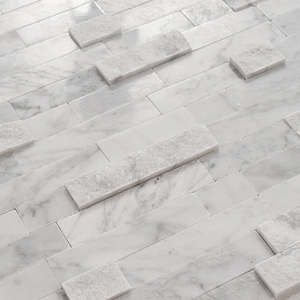 Trang trí nội thất 3D tự dính đá cẩm thạch Gạch Mosaic đá tự nhiên Dải khảm cho phòng khách hoặc nhà bếp - Product Image 3