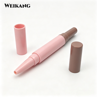 Crayon à lèvres et eye-liner double embout végétalien 2-en-1, maquillage crème mat et pailleté, PETG 1.8ML, marque privée OEM
