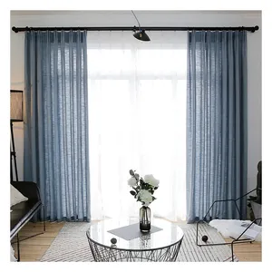 Innermor Solid Thick Blackout Curtains For Living Room Bedroom Linen Cotton Fabric Japan Style Window Treatment Panel