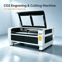 Machine de gravure et de découpe laser CO2 CNC de bureau, machine de traitement laser sans matériau pour la production des petites entreprises