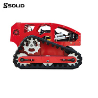 Mesin Pemotong Rumput Mini GPS Robot Flail Remote Control Bensin Otomatis Penghilang Gulma Kebun Trimmer DIY Industrial 16HP Crawler