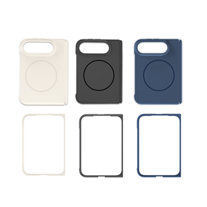 เคสโทรศัพท์ Laudtec สีพื้นแบบแม่เหล็กสำหรับ iPhone รองรับการชาร์จไร้สายแบบ Duo ให้สัมผัสเหมือนผิวหนัง สำหรับ iPhone Fold พร้อมโลโก้แบบกำหนดเอง - Product Image 3