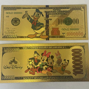 Famosa animación de dibujos animados, 10 millones de billetes, lámina de oro de plástico, novedades y recuerdos de fiesta coleccionables, regalos de Halloween - Product Image 3