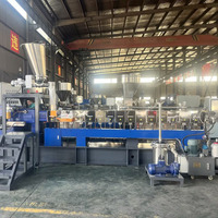 50/65/75/95 machine d'extrudeuse à double vis en plastique et en caoutchouc ligne de granulation et d'extrusion de granulés de plastique