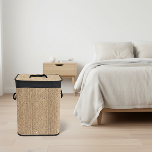 retangular sales good, foldable bamboo <strong>hamper</strong> - Product Image 4