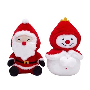 Juguete de Peluche Personalizado de Navidad, Muñeco de Peluche de Papá Noel y Muñeco de Nieve - Product Image 2