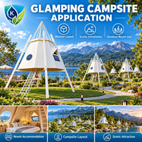 Maison capsule spatiale de luxe préfabriquée modulaire avec toit en verre panoramique pour hôtel-resort de glamping