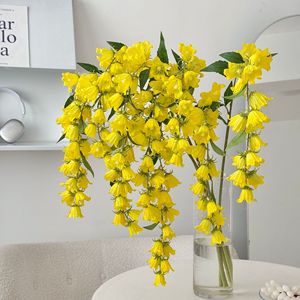 ดอกลิลลี่ออฟเดอะแวลลีย์ประดิษฐ์แบบแขวน ดอกไม้ผ้าไหมตกแต่งบ้าน งานแต่งงาน ถ่ายภาพกลางแจ้ง - Product Image 4