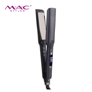 Lisseur de <span class=keywords><strong>cheveux</strong></span> électrique vibrant à la kératine, ionique, antistatique, 480F, écran LCD, plaque en titane nano de 1,2 pouce, usage domestique - Product Image 2