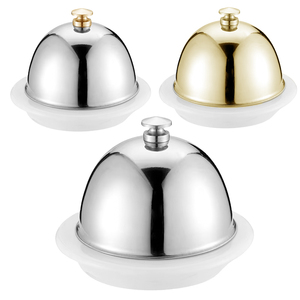 Nuevas Ideas de Productos <span class=keywords><strong>2026</strong></span>, Cerámica para el Hogar y la Cocina, Mantequillera con Tapa de Acero Inoxidable, Recipiente para Guardar Mantequilla - Product Image 1