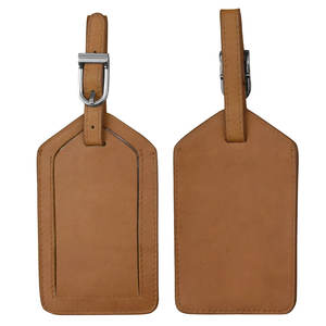 Etiquetas de equipaje de alta calidad con logotipo personalizado, accesorio de viaje, regalo personalizado para hombres, etiqueta de cuero genuino duradera, etiqueta de cuero completo. - Product Image 1