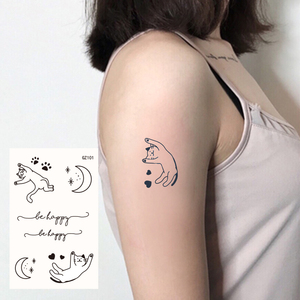 Adesivi per <span class=keywords><strong>Tatuaggi</strong></span> Semipermanenti di 2 Settimane, Impermeabili, Design Carini, a Base di Erbe Naturali, <span class=keywords><strong>Tatuaggi</strong></span> Temporanei per Gambe e Corpo - Product Image 3
