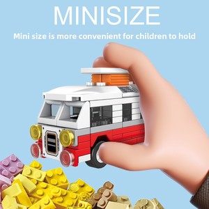 Mattoncini Compatibili con i Marchi Principali: Autobus Scolastico, Camion dei Pompieri, Autocisterna - Set di Costruzioni Educative per Auto e Ingegneria - Product Image 4