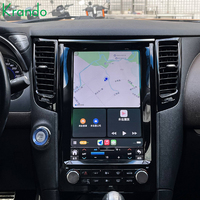 Krando 12.1" Tesla Style Android Stereo GPS Multimedia untuk Infiniti FX FX35 FX37 FX50 2009 - 2013 QX70 Pemutar DVD Mobil Navigasi