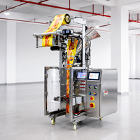 Poederverpakkingsmachine voor zeep, melk, specerijen, fruit, koffie; verticale vorm-vul-sealmachine met schroefvuller voor stickverpakkingen.