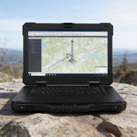 Volledig robuuste 14-inch laptop, 2 COM RS485, zwart, IP65, aangepast logo, RTX 4060, 14-core, voor olie- en gasinspectie, Wi-Fi 6 voor 5.2