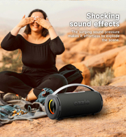 Enceinte Bluetooth 60W, système audio portable, enceintes de fête étanches IPX7 pour l'extérieur