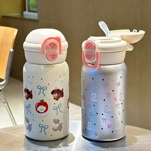 Termo de gran capacidad de acero inoxidable 316, taza de dibujos animados de alto valor, hervidor de agua al vacío para estudiantes, escuela, uso doméstico, incluye - Product Image 3