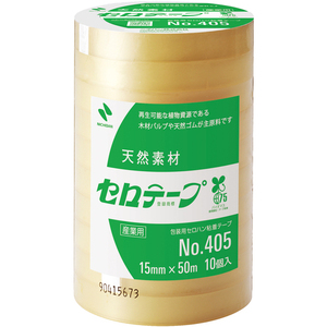Cinta Adhesiva Nichiban 405 15 mm X 50 m Producto Certificado Biomasa Mark - Product Image 1