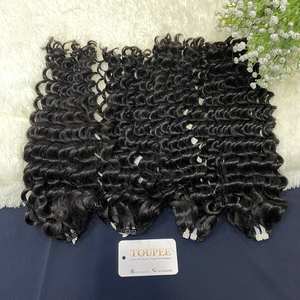 Les cheveux crus de trame doublement étirés superbes empaquettent le style naturel de prolongements vietnamiens de cheveux humains vierges - Product Image 4