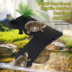 Пластиковая платформа для черепах круглой формы, плавающая, для загара, домик-убежище для черепах в аквариуме - Product Image 5