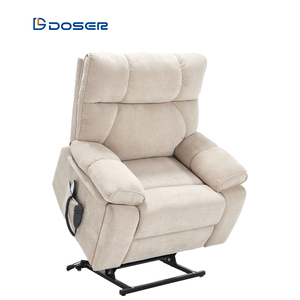 DOSER Modern Kumaş Tek Kişilik Elektrikli Ayarlanabilir Uzatılabilir Yatarlı Terapötik Masajlı Kaldırma Koltuğu Metal Gizli Şarjlı - Product Image 1