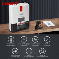 Contrôleur de charge de système d'énergie solaire LVYUAN, contrôleur de charge solaire MPPT, cour extérieure, télécommande, contrôleur de charge solaire MPPT