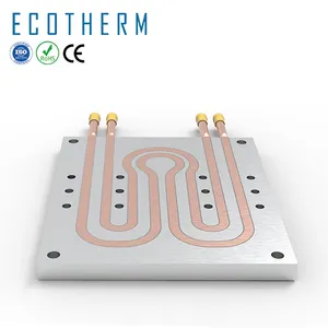 Custom High Power Water Cooled Heatsink Liquid Cold Plate Aluminum water cooling Plate with copper tube