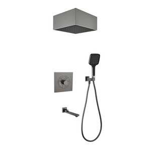 Скрытый монтаж, термостат, душевая система с тропическим душем, 3 режима, для ванной комнаты - Product Image 4