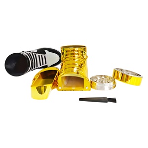 Nuevo Diseño de Fábrica, Creativo y Elegante, Triturador de Hierbas en Forma de Zapato, de Aleación de Zinc, 4 Piezas, Manual, para Tabaco y Hierbas - Product Image 6