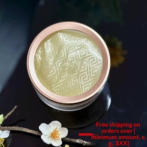 Gold Rim Clear Acrylic 50-100g Cordyceps Bird's Nest Sea Cucumber Round Gift <b>Box</b> Wholesale - Product Image 3