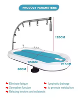 Nouveau Lit de Massage Hydromassant Hydrobody à Jets d'Eau, en Acrylique et Acier Inoxydable, avec Douche Vichy, pour Salles de Sport et Centres de Thérapie, Direct Usine