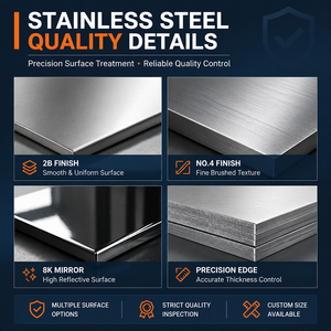 20mm Stainless Steel Plate 10mm 25mm 4mm 16mm 3mm Thickness 18-8 Ss 8mm Large Size 0 5mm 430 441 436 439 420 Inox 444 Sheet - Product Image 3
