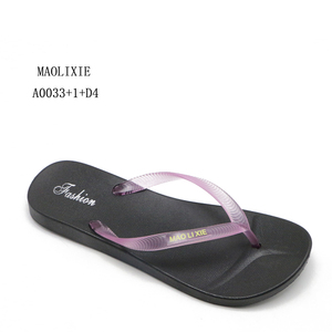 Maoli fabbrica a buon mercato all'ingrosso casa pantofole suola nera materiale pvc infradito - Product Image 6