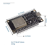 Papan Pengembangan ESP32 TYPE-C USB CH340C WiFi Bluetooth Daya Ultra Rendah Dual Core ESP32-DevKitC