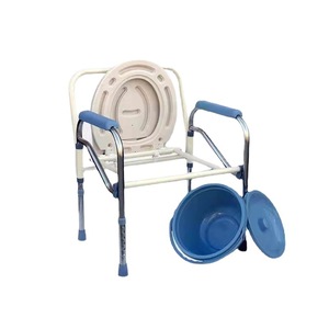 Chaise Commode BGY-1 à ouverture frontale antidérapante pliable pour personnes âgées, usage soins de santé - Product Image 4