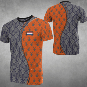T-shirt Holland a maniche corte abbigliamento Netherlands The King Day da <span class=keywords><strong>uomo</strong></span> t-shirt POD Factory <span class=keywords><strong>Outlet</strong></span> Plus Size camicie da <span class=keywords><strong>uomo</strong></span> basse MOQ - Product Image 4