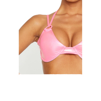 Bikini Sexy para mujer 2019 diamantes de imitación de cristal brillo gemas de diamante traje de baño Bikini de cuero vendaje Push up traje de baño