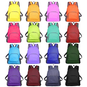 Factory Wholesale Waterproof Ultra-light <b>Foldable</b> <b>Backpack</b> School Trip Outdoor Hiking Leisure Bag logo - Product Image 1