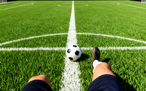 Terrain de football en gazon artificiel personnalisé, gazon synthétique de haute qualité, vert, en rouleau, équipement sportif complet - Product Image 5