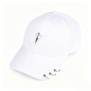 Gorra de Béisbol con Cadena y Pin Góticos, Gorro de Protección Solar con Anillos Metálicos para Hombres y Mujeres - Product Image 3